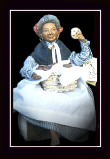 Click here to view closeup of the African American Doll, The Praline Seller Doll